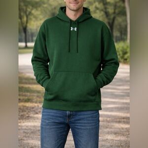 Under Armour Green Pullover Hoodie – Athletic Sweatshirt – Size Large – GUC